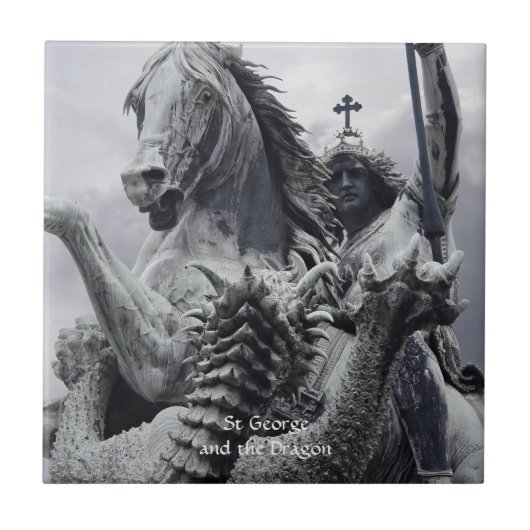 St. George und der Drache Fliese (Vorderseite)