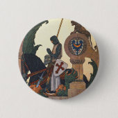 St. George und der Drache - Heinrich Lefler Button (Vorderseite)
