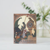 St. George und der Drache - Heinrich Lefler Postkarte (Stehend Vorderseite)