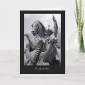 St. George und der Drache - Im Beileid Karte (Vorderseite)