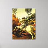 St. George und der Drache, Kunstmalerei, Leinwanddruck (Vorderseite)