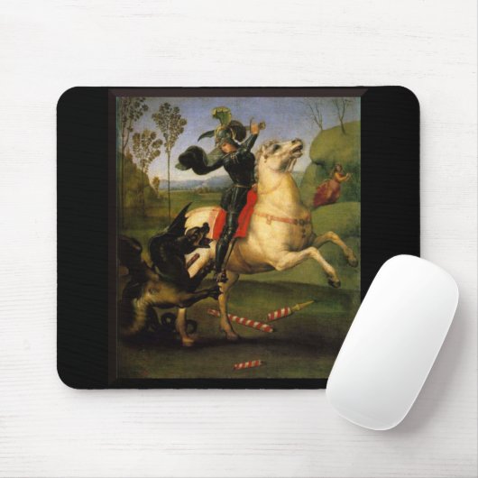 St George und der Drache Mousepad (Mit Mouse)