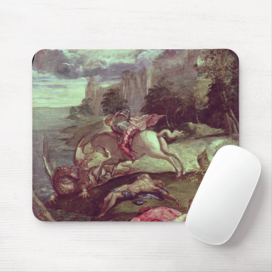 St George und der Drache Mousepad (Mit Mouse)