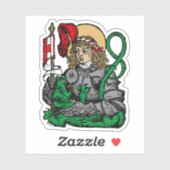 St. George und der Drache (Nürnberg) 1Up Aufkleber (Blatt)