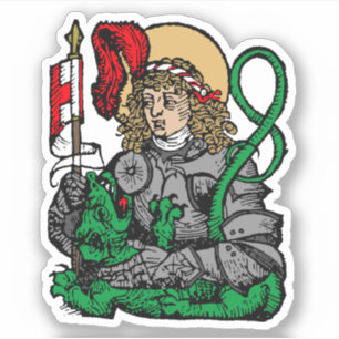 St. George und der Drache (Nürnberg) 1Up Aufkleber