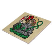 St. George und der Drache (Nürnberg) Keramik Tile Fliese (Seite)