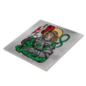 St. George und der Drache (Nürnberg) Keramik Tile Fliese (Seite)