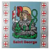 St. George und der Drache (Nürnberg) Keramik Tile Fliese (Vorderseite)