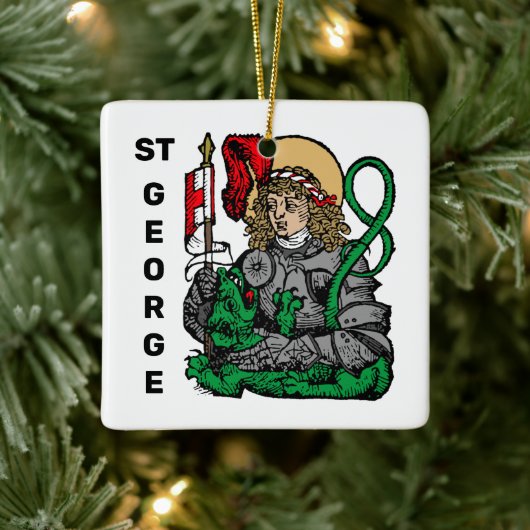 St. George und der Drache (Nürnberg) Keramikornament (Baum)