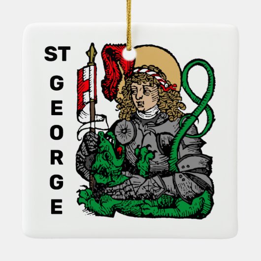 St. George und der Drache (Nürnberg) Keramikornament (Rückseite)