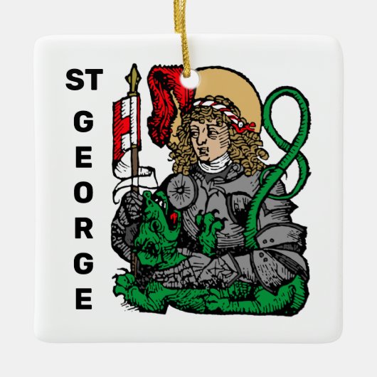 St. George und der Drache (Nürnberg) Keramikornament (Vorderseite)