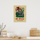 St. George und der Drache (Nürnberg) Poster (Küche)