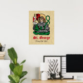 St. George und der Drache (Nürnberg) Poster (Heimbüro)
