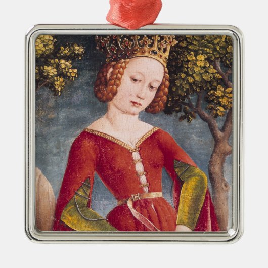 St George und der Drache Ornament Aus Metall (Vorne)