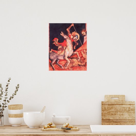 St. George und der Drache Poster (Küche)
