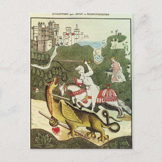 St. George und der Drache Postkarte (Vorderseite)