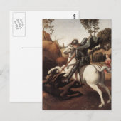 St. George und der Drache Postkarte (Vorne/Hinten)