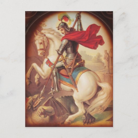 St. George und der Drache Postkarte (Vorderseite)