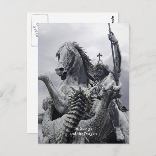 St. George und der Drache Postkarte (Vorne/Hinten)