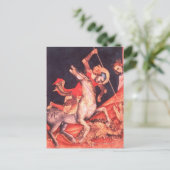 St. George und der Drache Postkarte (Stehend Vorderseite)