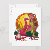 St. George und der Drache Postkarte (Vorne/Hinten)