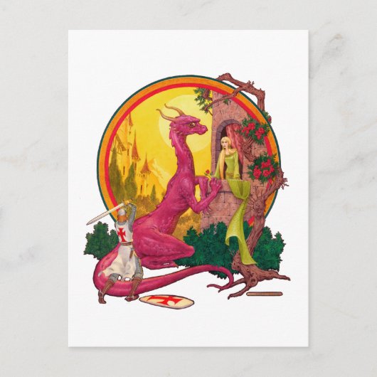 St. George und der Drache Postkarte (Vorderseite)