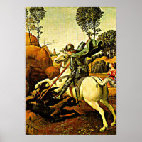 St. George und der Drache, schöne Kunst
