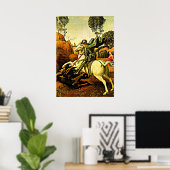 St. George und der Drache, schöne Kunst Poster (Heimbüro)