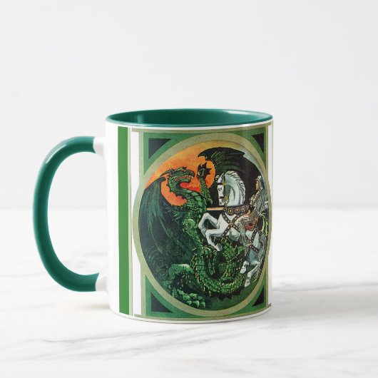 St George und der Drache - Tasse (Links)