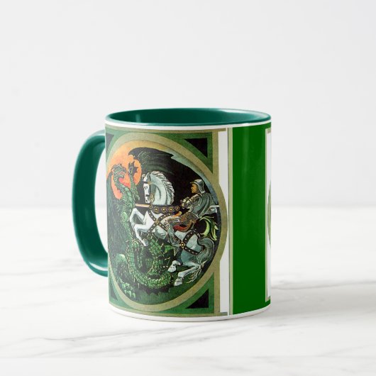 St George und der Drache - Tasse (Vorderseite Links)