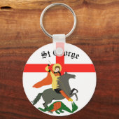 St. George und der Drache und Kreuz von St. George Schlüsselanhänger (Vorderseite)