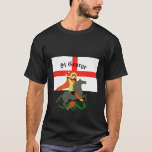 St. George und der Drache und Kreuz von St. George T-Shirt