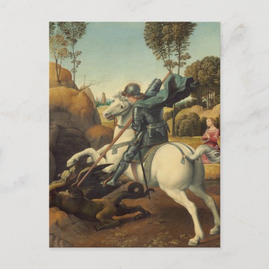 St. George und der Drache von Raphael Postcard Postkarte (Vorderseite)