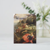 St. George und der Drache von Tintoretto Postkarte (Stehend Vorderseite)