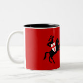 St George und der Drache Zweifarbige Tasse (Links)