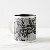 St George und der Drache Zweifarbige Tasse (Vorderseite Links)