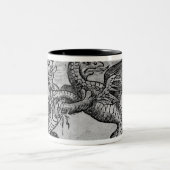 St George und der Drache Zweifarbige Tasse (Mittel)