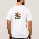 St George und der Dragon Design T - Shirt (Rückseite)