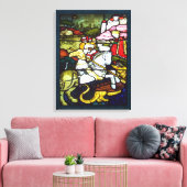 St. George und der Dragon gestresstes Glas Double Leinwanddruck (Insitu (Wohnzimmer))