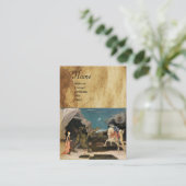 ST. GEORGE UND DER DRAGON, Perchester, braun, blau Visitenkarte (Stehend Vorderseite)