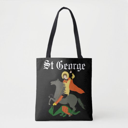 St. George und der Dragon Tote Bag Tasche (Vorderseite)