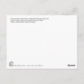 St. George und die Postkarte des Drachen (Rückseite)