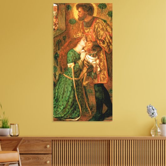 St. George und die Prinzessin Sabra Leinwanddruck (Insitu (Wohnzimmer))