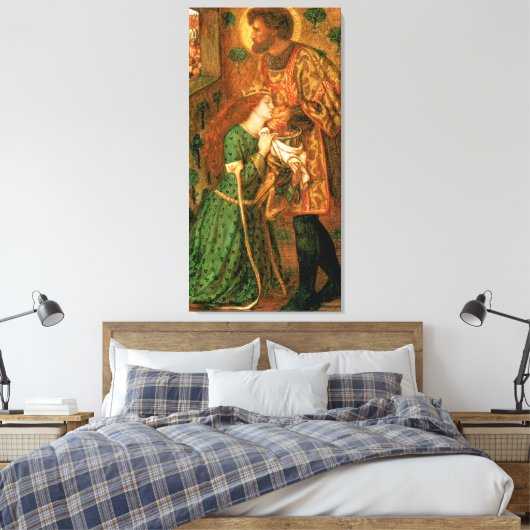 St. George und die Prinzessin Sabra Leinwanddruck (Insitu (Schlafzimmer))