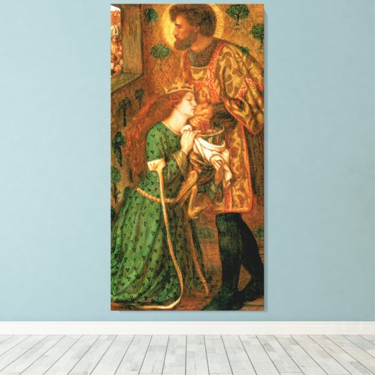 St. George und die Prinzessin Sabra Leinwanddruck (Insitu (Holzboden))