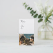 ST. GEORGE UND DRAGON, braun-blau-rote Perle Visitenkarte (Stehend Vorderseite)