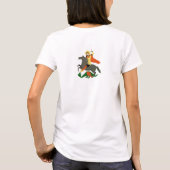 St George und Dragon Design Ladys T - Shirt (Rückseite)