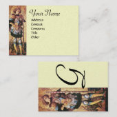 ST. GEORGE UND DRAGON Monogram Cream Pearl Visitenkarte (Vorne/Hinten)