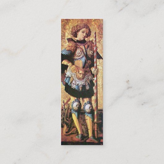 ST. GEORGE UND DRAGON, Perchment Mini Visitenkarte (Rückseite)