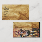 ST. GEORGE UND DRAGON, Perchment Visitenkarte (Vorne/Hinten)